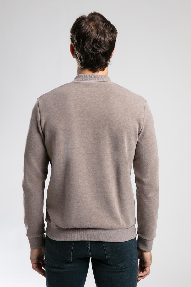 NEWBLEND ERKEK POLO YAKA SWEATSHIRT