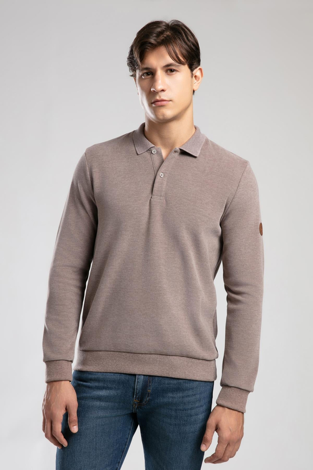 NEWBLEND ERKEK POLO YAKA SWEATSHIRT
