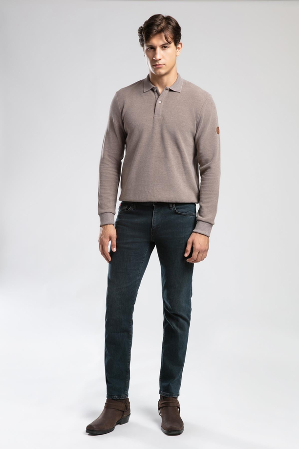 NEWBLEND ERKEK POLO YAKA SWEATSHIRT
