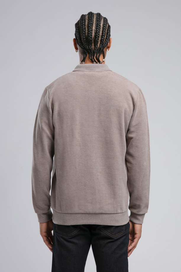 NEWBLEND ERKEK POLO YAKA SWEATSHIRT