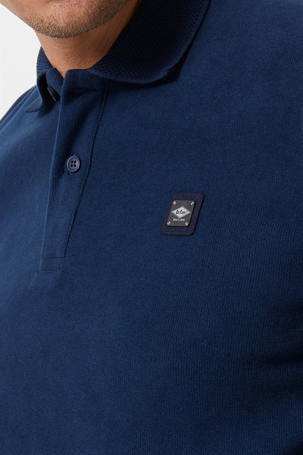 Newblend Erkek Polo Yaka Sweatshirt A.Lacivert