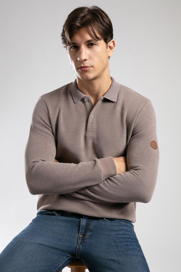 NEWBLEND ERKEK POLO YAKA SWEATSHIRT