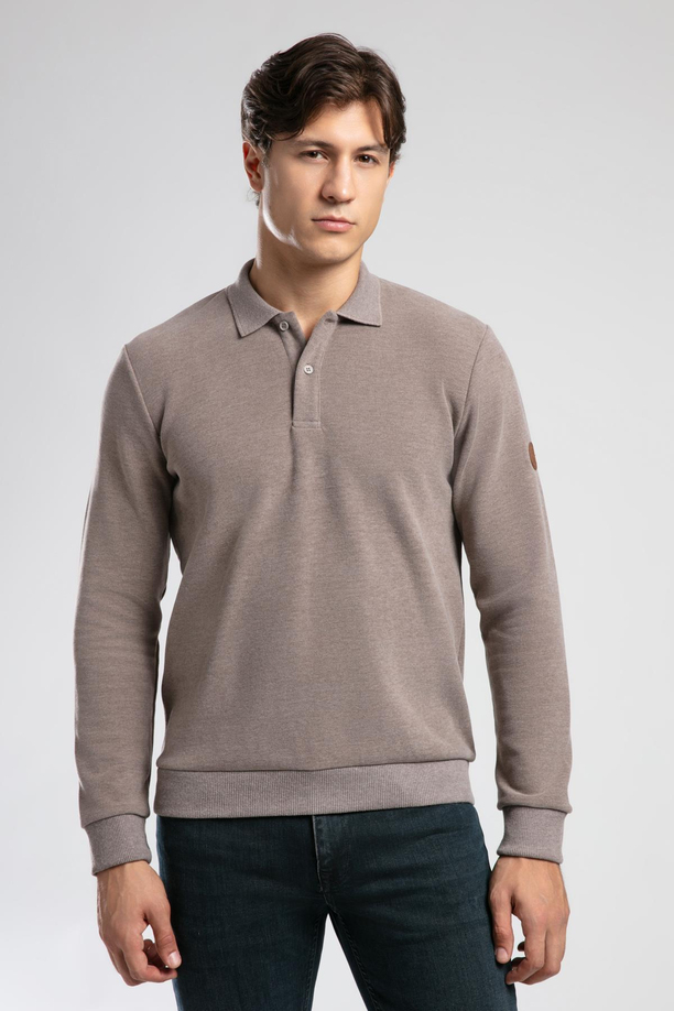 NEWBLEND ERKEK POLO YAKA SWEATSHIRT
