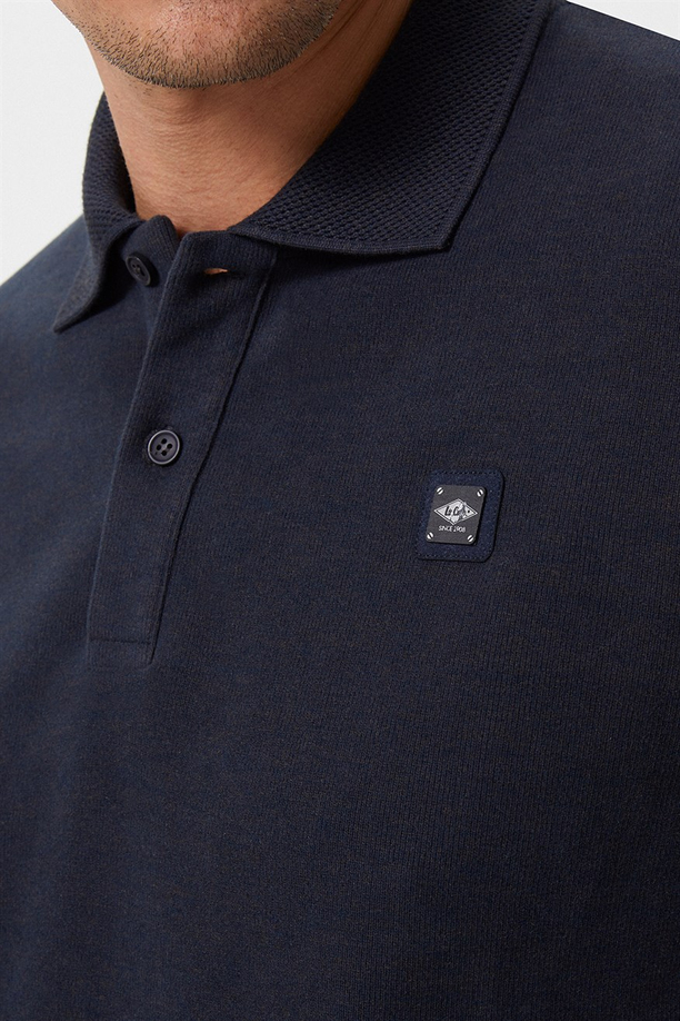 Newblend Erkek Polo Yaka Sweatshirt K.Kahve