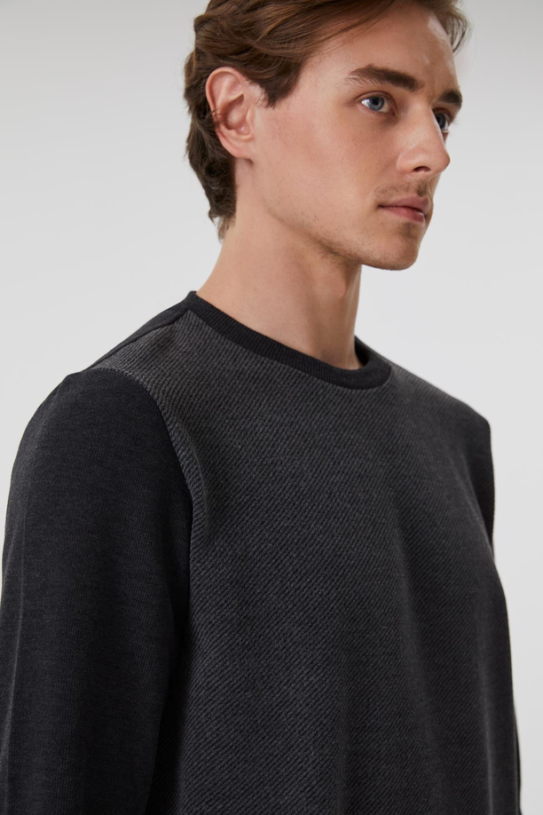 Newdıagonal Erkek Sweatshırt Gri 