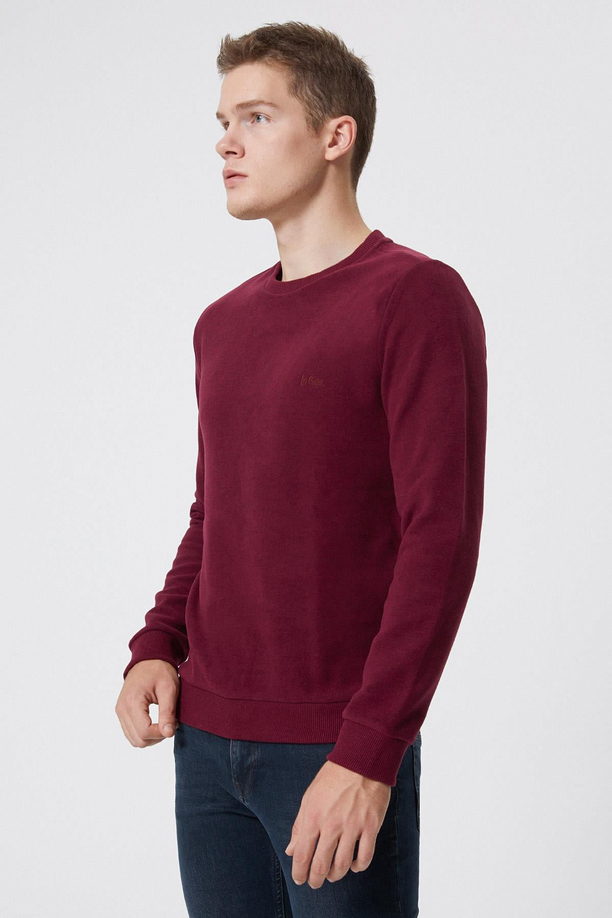 Newdwade Erkek Sweatshırt Bordo 