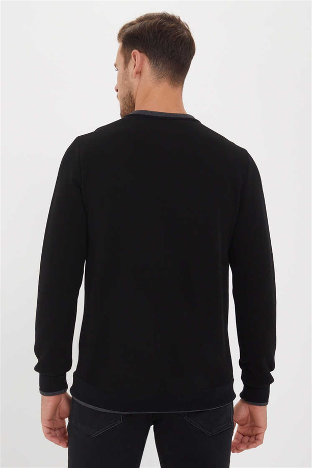 NEWDWADE ERKEK V YAKA SWEATSHIRT