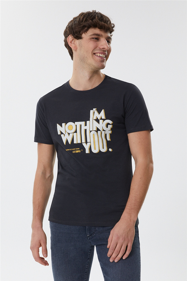 NOTHING ERKEK O YAKA T-SHIRT