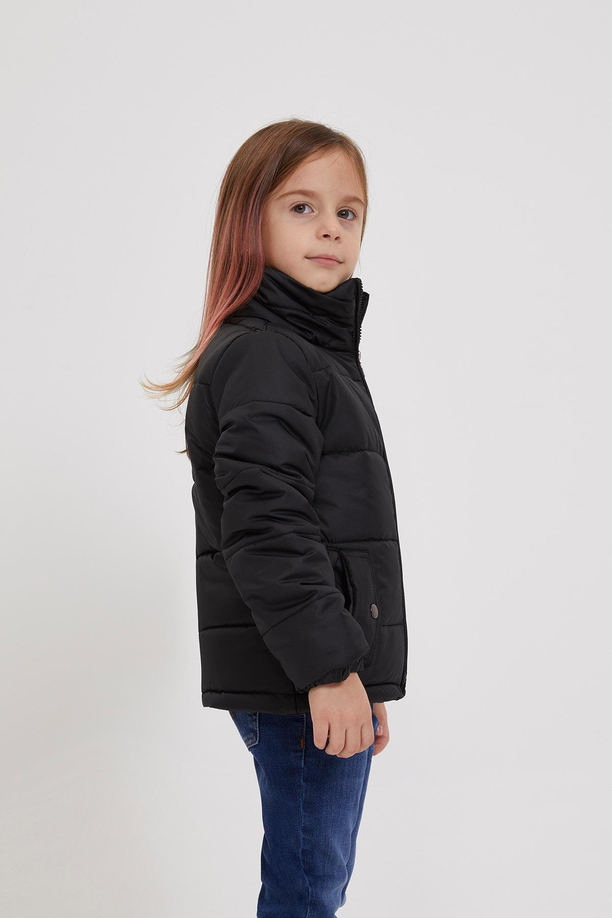 Olinda Kız Çocuk Mont Siyah