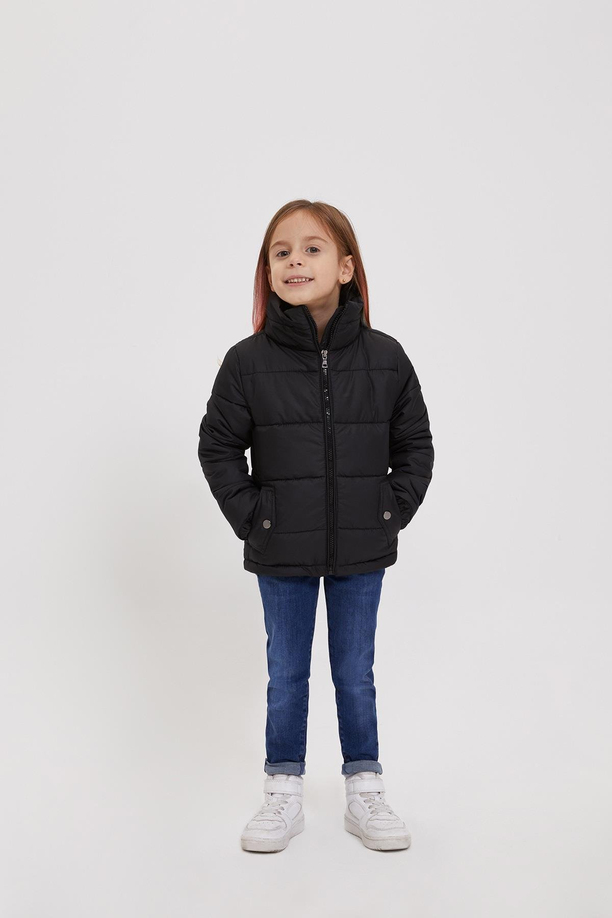 Olinda Kız Çocuk Mont Siyah