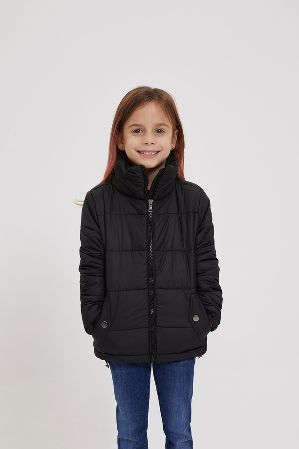 Olinda Kız Çocuk Mont Siyah