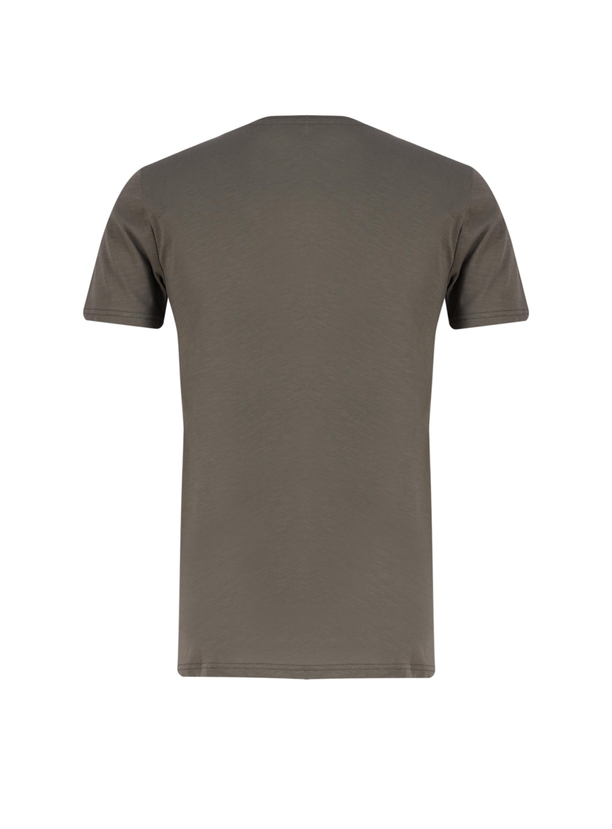 Order Erkek Bisiklet Yaka T-Shirt Haki