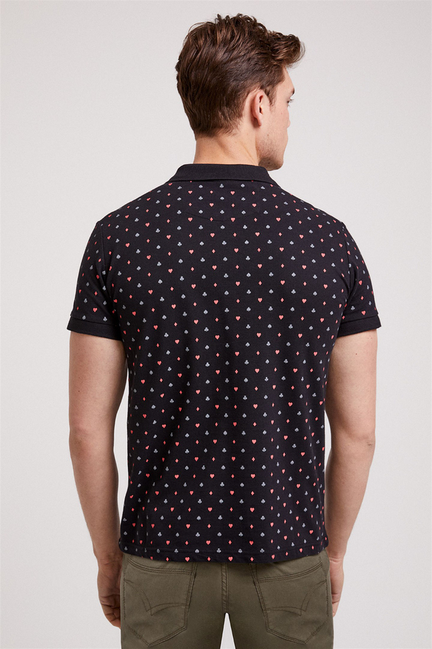 PAPER ERKEK BASKILI PİKE POLO YAKA T-SHIRT