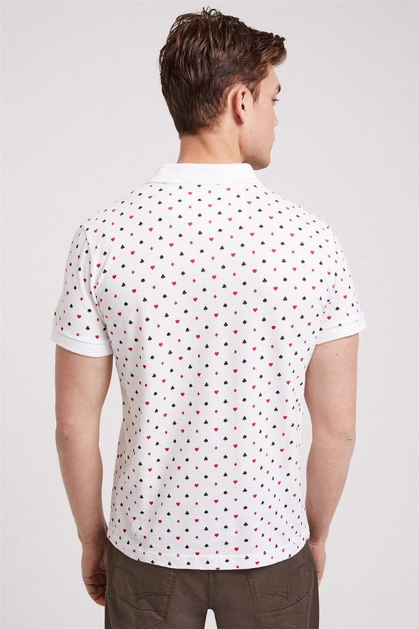PAPER ERKEK BASKILI PİKE POLO YAKA T-SHIRT