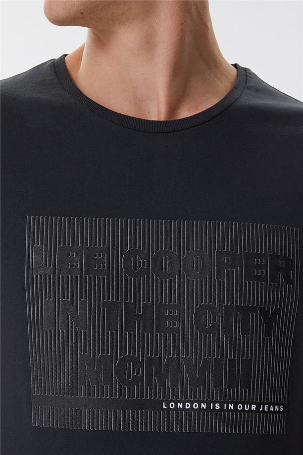 Patrice Erkek O Yaka T-Shirt Antrasit