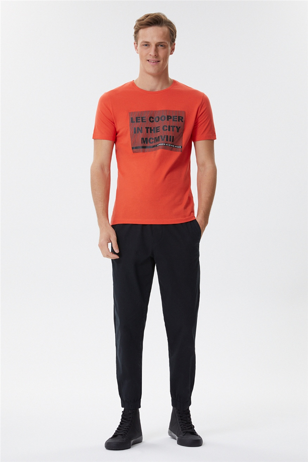 Patrice Erkek O Yaka T-Shirt Mercan