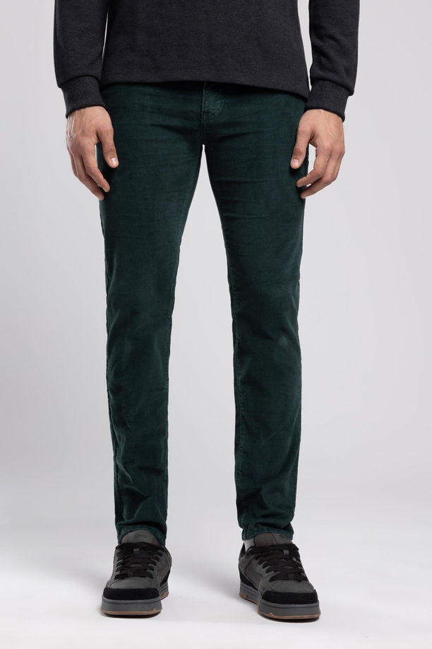 Pierce Normal Bel Dar Kesim Düz Paça Erkek Pantolon Zümrüt