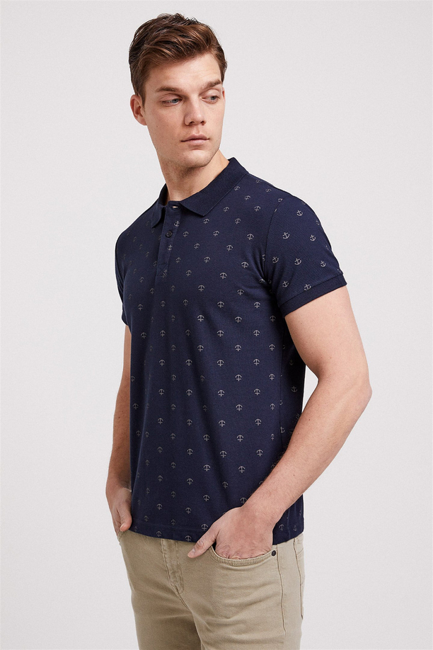 POOL ERKEK BASKILI PİKE POLO YAKA T-SHIRT