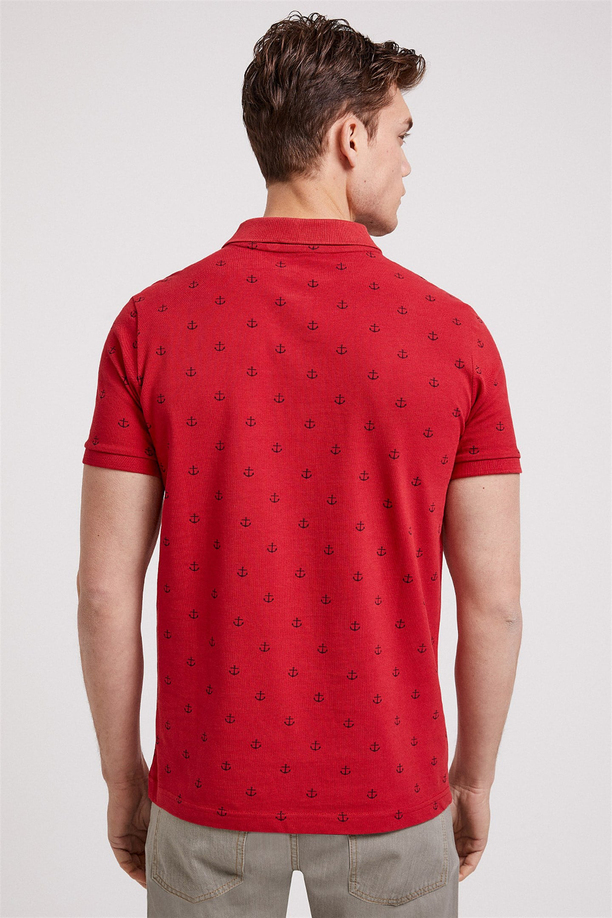POOL ERKEK BASKILI PİKE POLO YAKA T-SHIRT