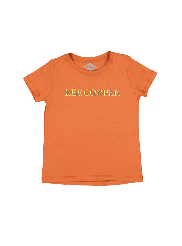 Pumpkin Kız Çocuk Bisiklet Yaka T-Shirt Turuncu