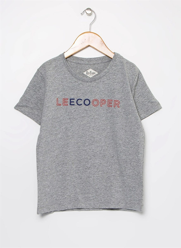 Recycle 50 Kız Çocuk O Yaka T-Shirt Antrasit