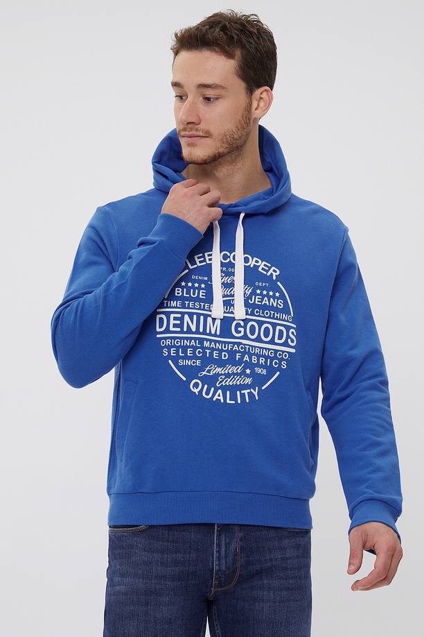 RHETT Erkek %100 Pamuk KAPÜŞONLU SWEATSHIRT