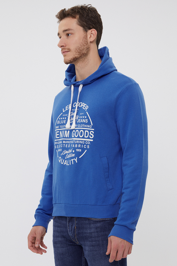 RHETT Erkek %100 Pamuk KAPÜŞONLU SWEATSHIRT