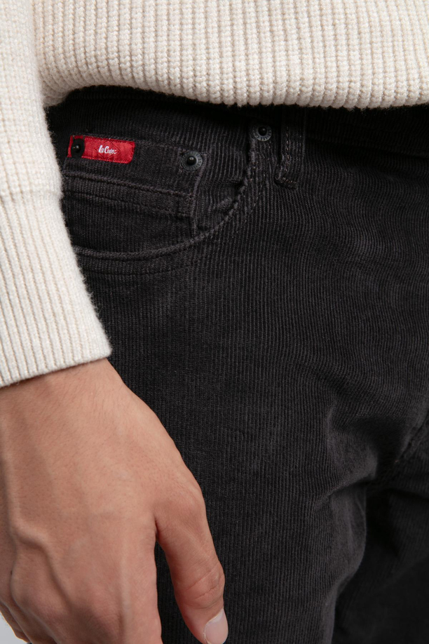 Ricky Yüksek Bel Düz Kesim Düz Paça Gri Erkek Pantolon