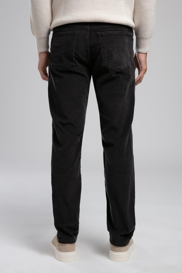 Ricky Yüksek Bel Düz Kesim Düz Paça Gri Erkek Pantolon