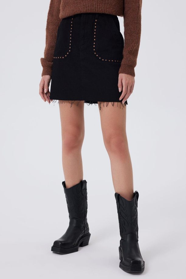 Rıta Kadın Jean Etek Rosada Vbl