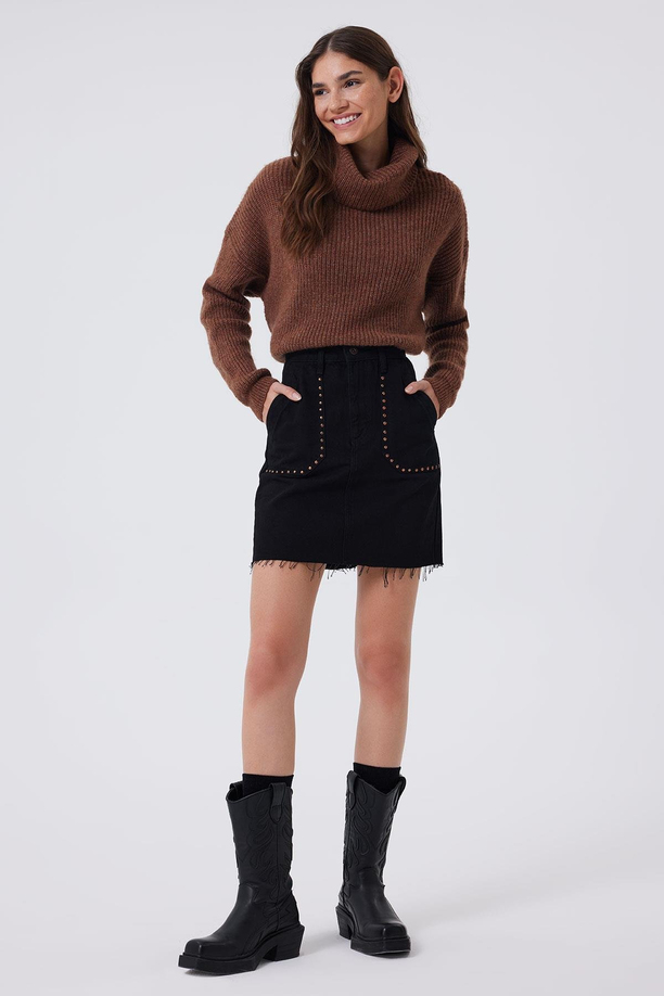 Rıta Kadın Jean Etek Rosada Vbl