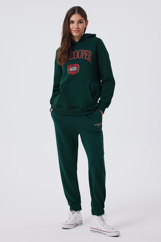 Rıyas Kadın Eşofman Alt Zümrüt Yeşili