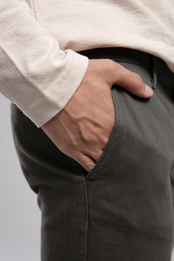 Robb Normal Bel Düz Kesim Düz Paça Haki Erkek Pantolon