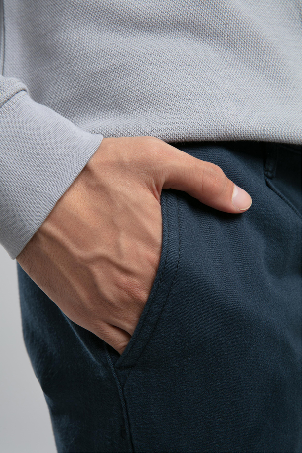 Robb Normal Bel Düz Kesim Düz Paça Lacivert Erkek Pantolon