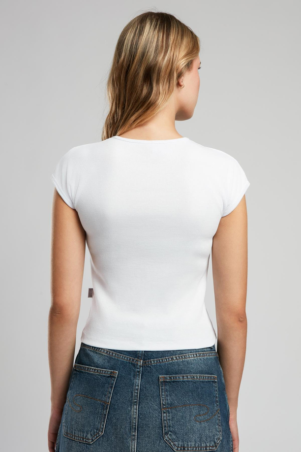 Rosa Kadın O Yaka T-Shirt