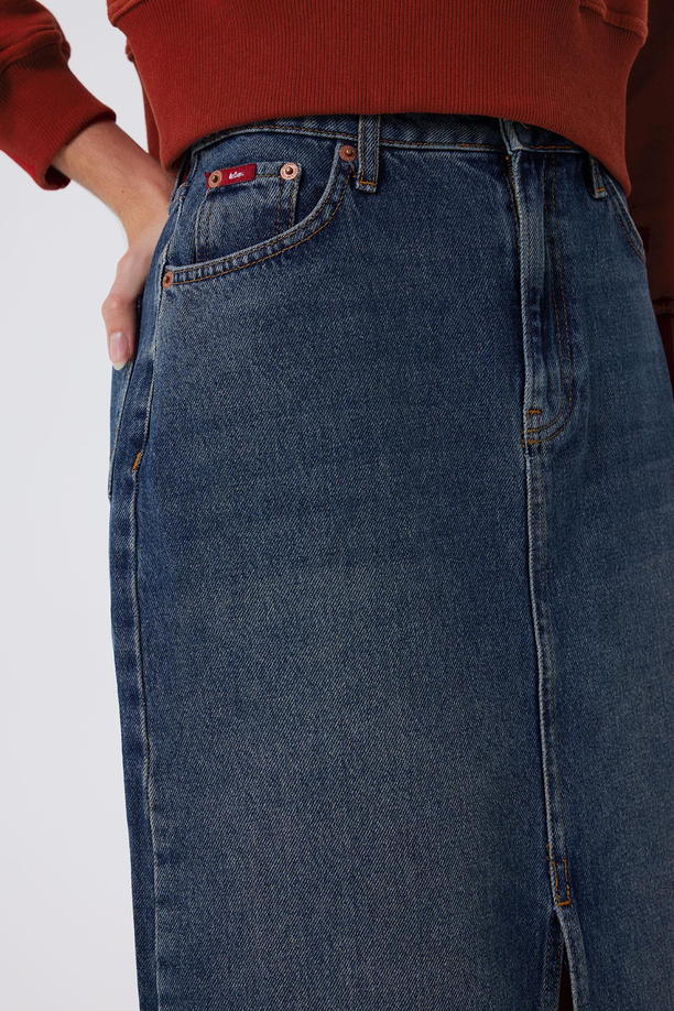 Rubys  Kadın Jean Etek Rosada Blue