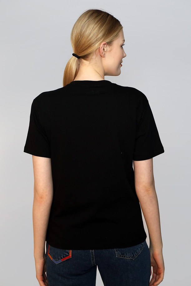 Sany Kadın O Yaka T-Shirt Siyah