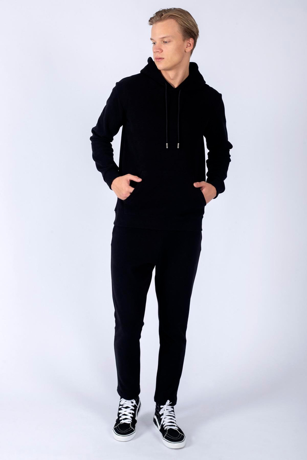 Serjo Erkek Eşofman Alt Siyah