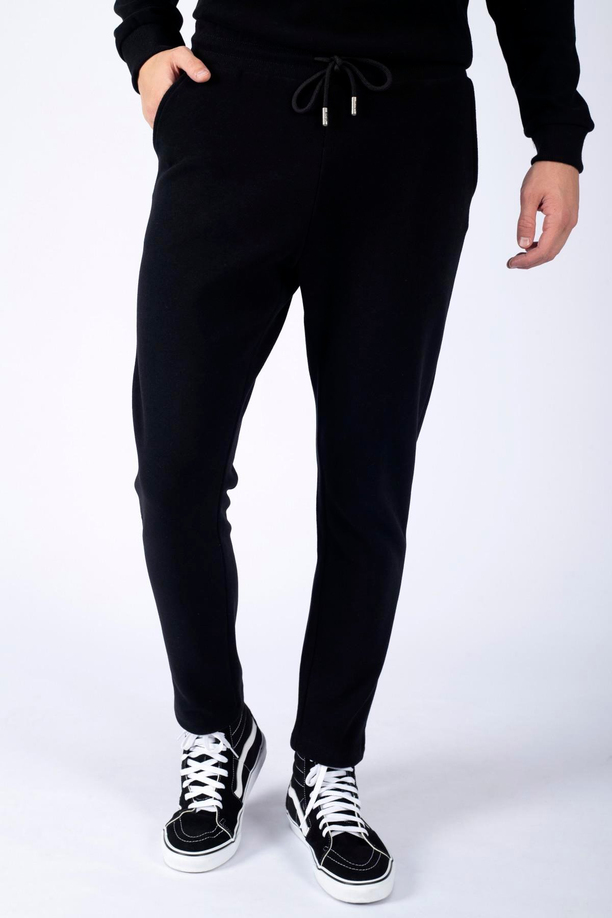 Serjo Erkek Eşofman Alt Siyah