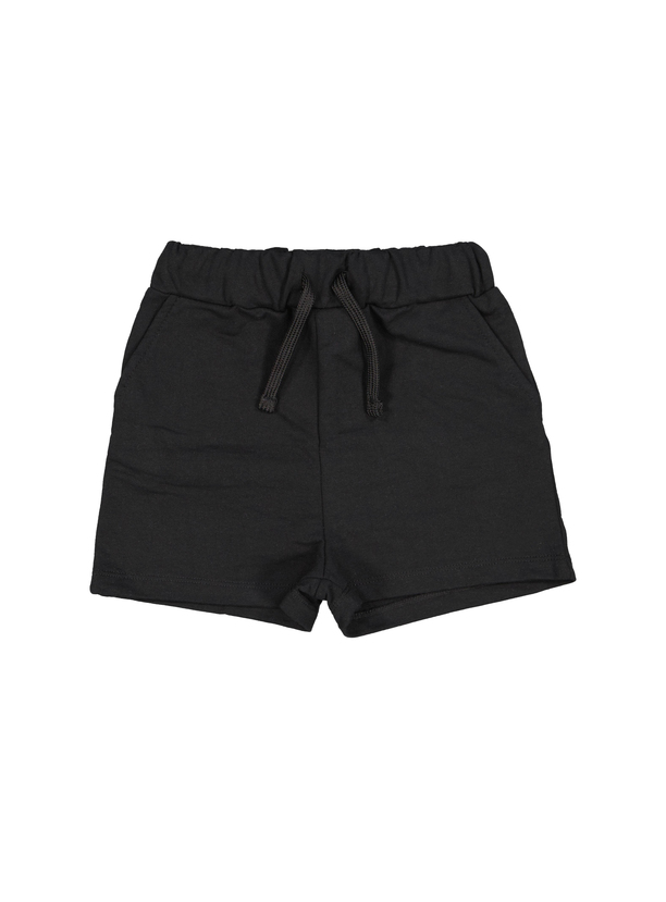 Slide Kız Çocuk Örme Şort Siyah