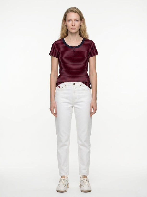 STRIPE KADIN PATLI T-SHIRT