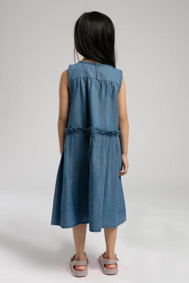 Sun Kız Çocuk Jean Elbise