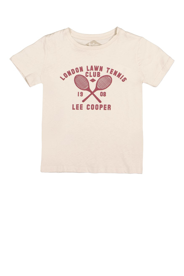 Tennis Club Erkek Çocuk Bisiklet Yaka T-Shirt Taş