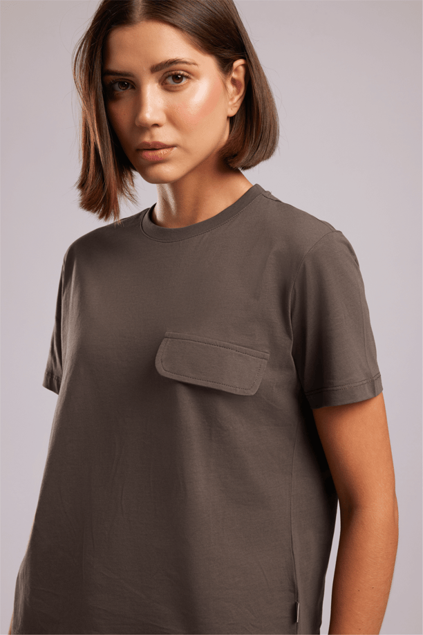 TIPSY KADIN O YAKA T-SHIRT