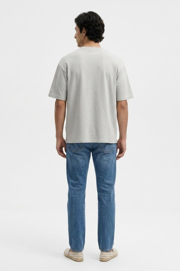 TODY Erkek Regular Fit Basic Bisiklet Yaka T-Shirt Beyaz