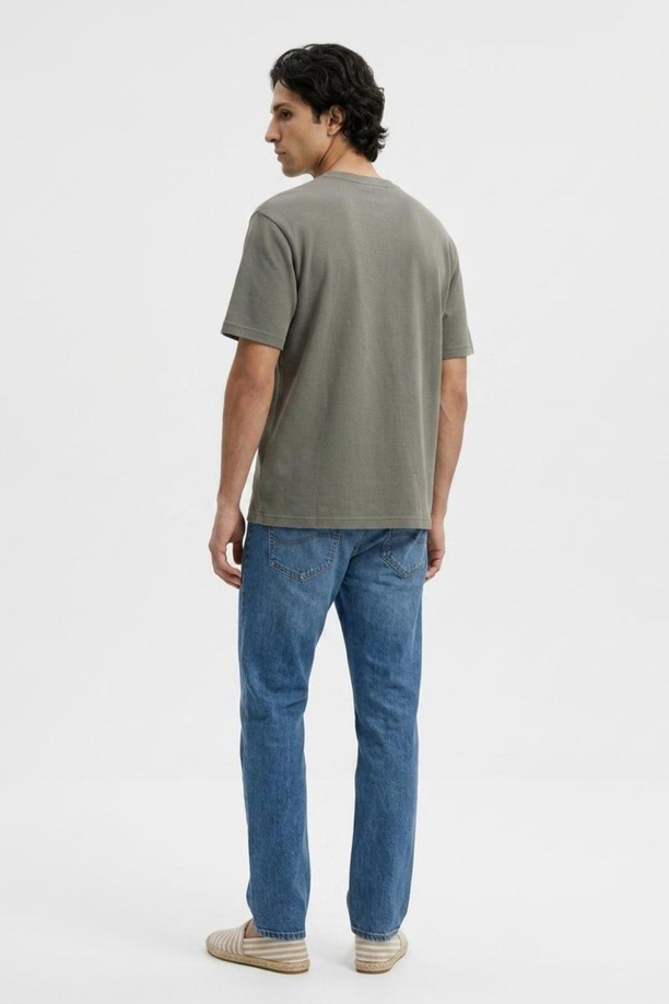TODY Erkek Regular Fit Basic Bisiklet Yaka T-Shirt Olive