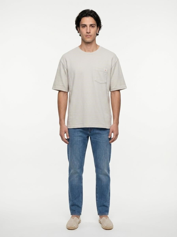 TODY Erkek Regular Fit Basic Bisiklet Yaka T-Shirt Beyaz