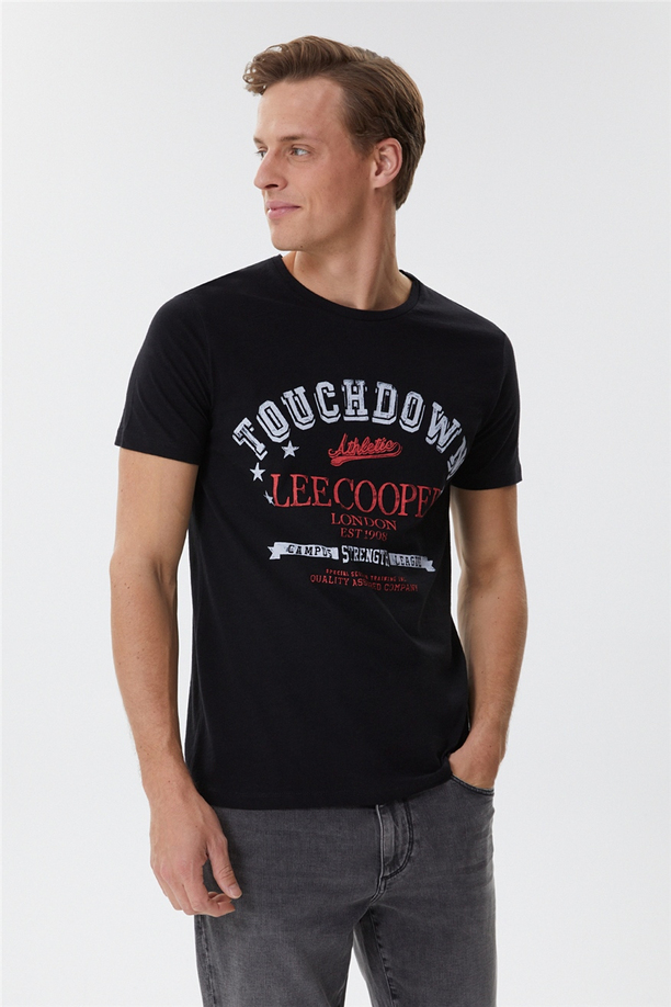 Touch Erkek O Yaka T-Shirt Siyah