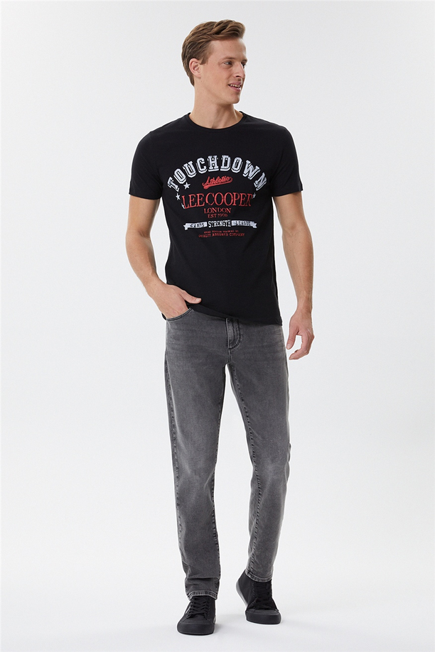 Touch Erkek O Yaka T-Shirt Siyah