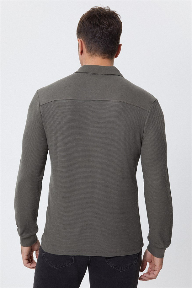 Tylens Erkek Polo Yaka U.Kol T-Shirt Haki